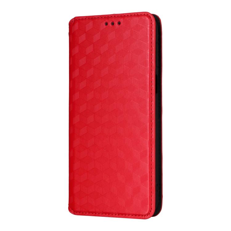 For ZTE Blade A36 4G / nubia A36 4G Cubic Grid Texture Flip Leather Phone Case