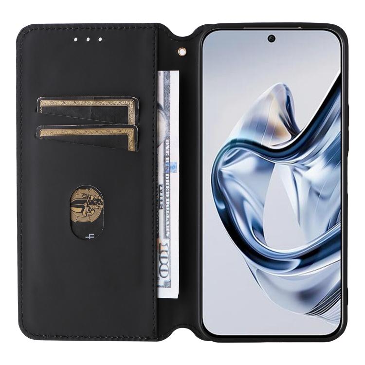 For ZTE nubia Air 5G Cubic Grid Texture Flip Leather Phone Case