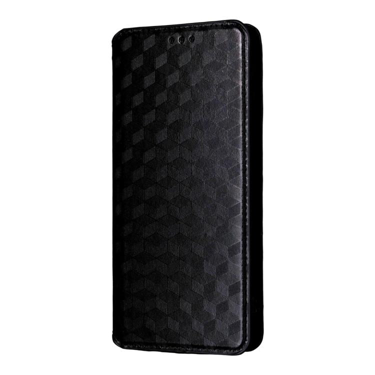 For ZTE nubia Focus 2 5G Cubic Grid Texture Flip Leather Phone Case