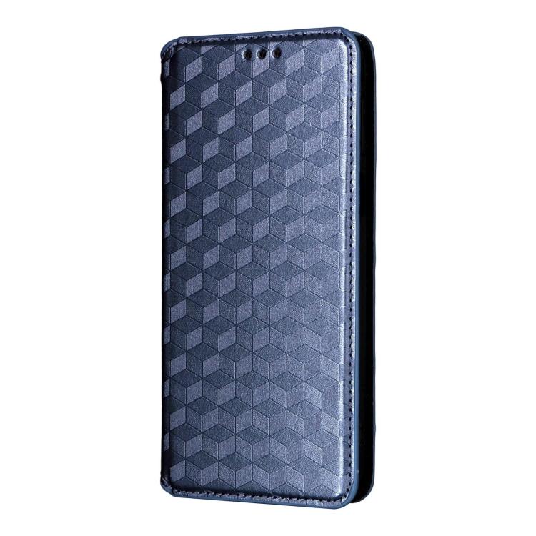 For ZTE nubia Focus 2 5G Cubic Grid Texture Flip Leather Phone Case
