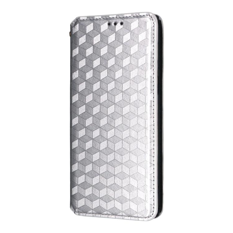 For ZTE nubia Focus 2 5G Cubic Grid Texture Flip Leather Phone Case
