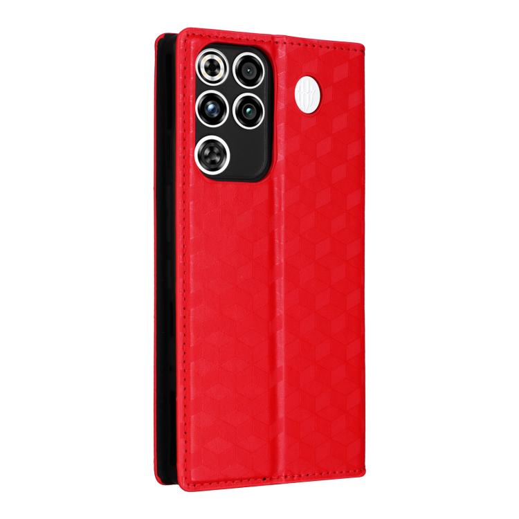 For ZTE nubia RedMagic 11 Pro+ Cubic Grid Texture Flip Leather Phone Case