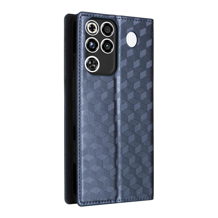 For ZTE nubia RedMagic 11 Pro+ Cubic Grid Texture Flip Leather Phone Case