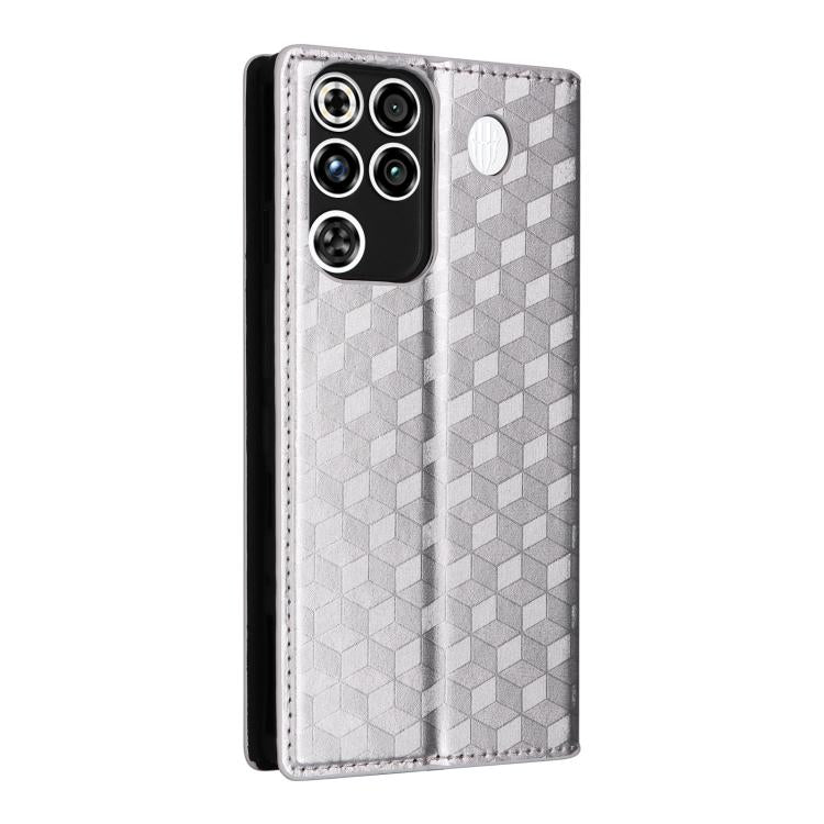 For ZTE nubia RedMagic 11 Pro+ Cubic Grid Texture Flip Leather Phone Case