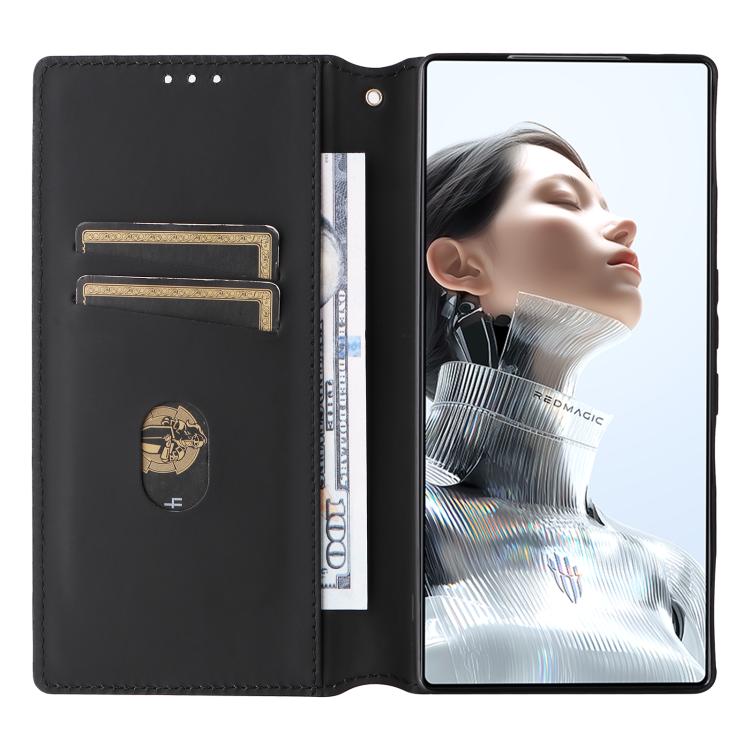 For ZTE nubia RedMagic 11 Pro+ Cubic Grid Texture Flip Leather Phone Case