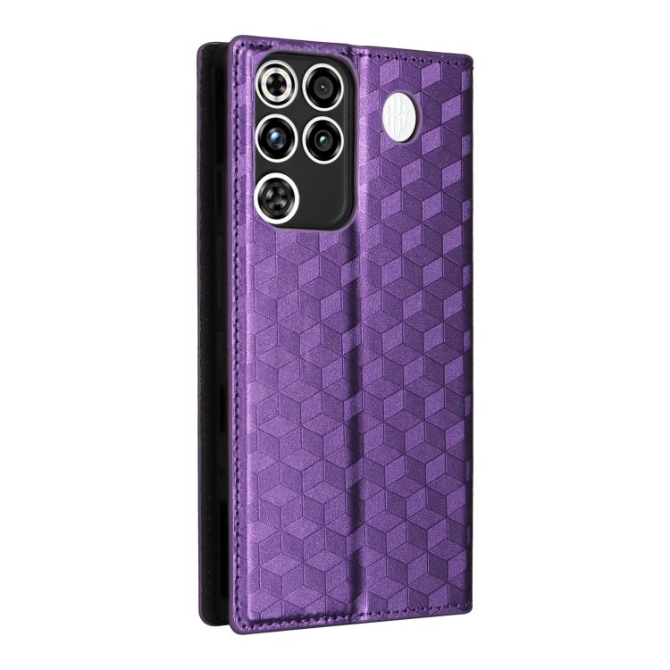 For ZTE nubia RedMagic 11 Pro+ Cubic Grid Texture Flip Leather Phone Case