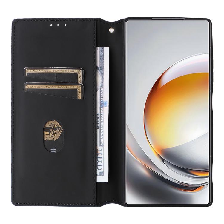 For ZTE nubia Z80 UItra Cubic Grid Texture Flip Leather Phone Case