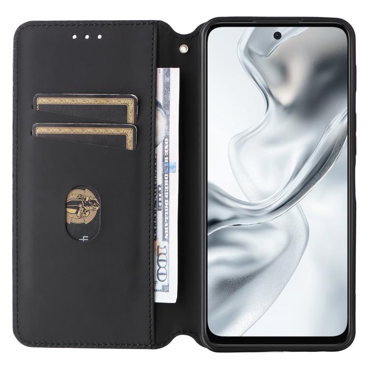 For ZTE nubia S2 / A504ZT Cubic Grid Texture Flip Leather Phone Case
