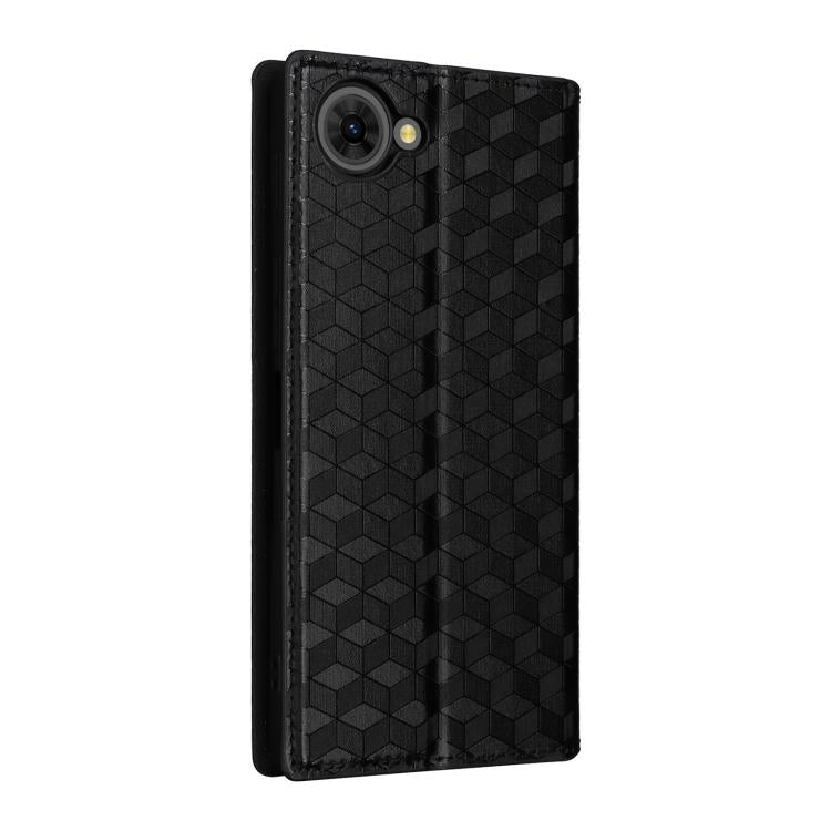 For ZTE nubia S2e / S2R / S2 Lite Cubic Grid Texture Flip Leather Phone Case