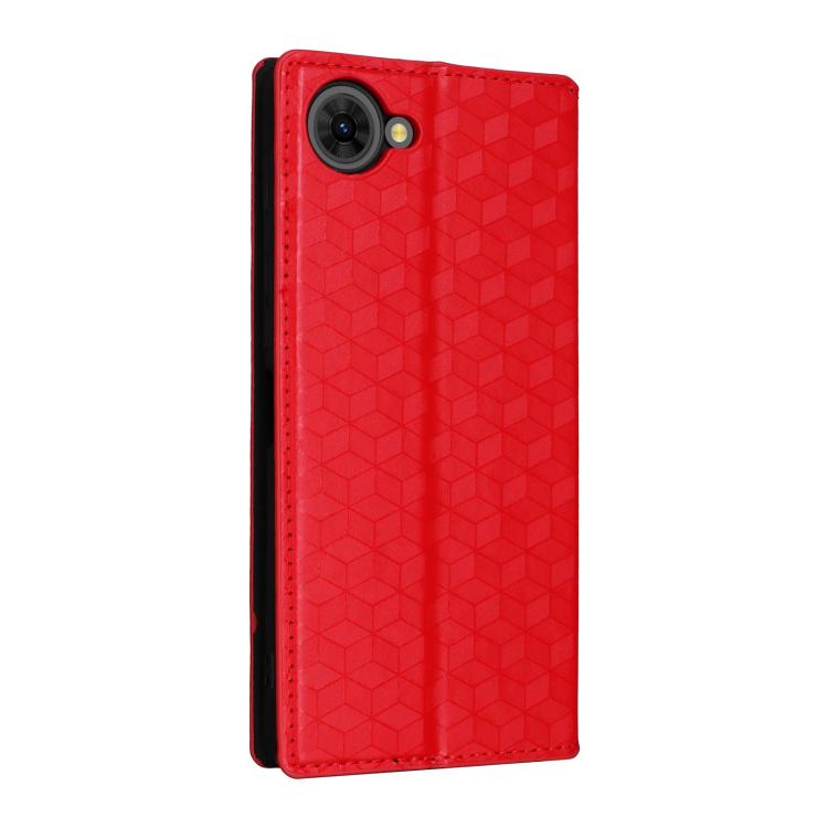 For ZTE nubia S2e / S2R / S2 Lite Cubic Grid Texture Flip Leather Phone Case