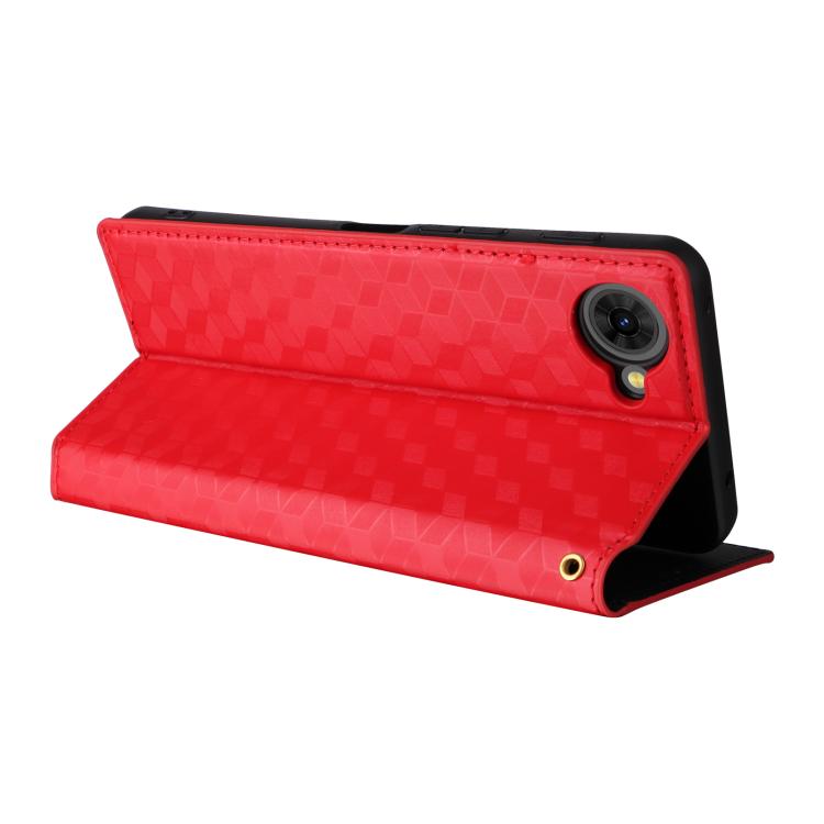 For ZTE nubia S2e / S2R / S2 Lite Cubic Grid Texture Flip Leather Phone Case