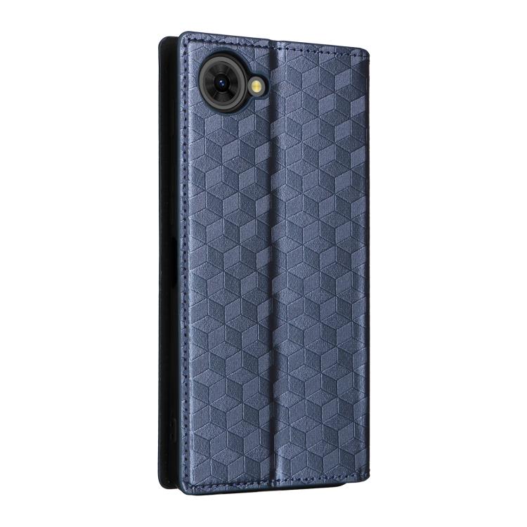 For ZTE nubia S2e / S2R / S2 Lite Cubic Grid Texture Flip Leather Phone Case