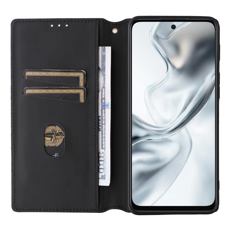 For ZTE nubia S2e / S2R / S2 Lite Cubic Grid Texture Flip Leather Phone Case