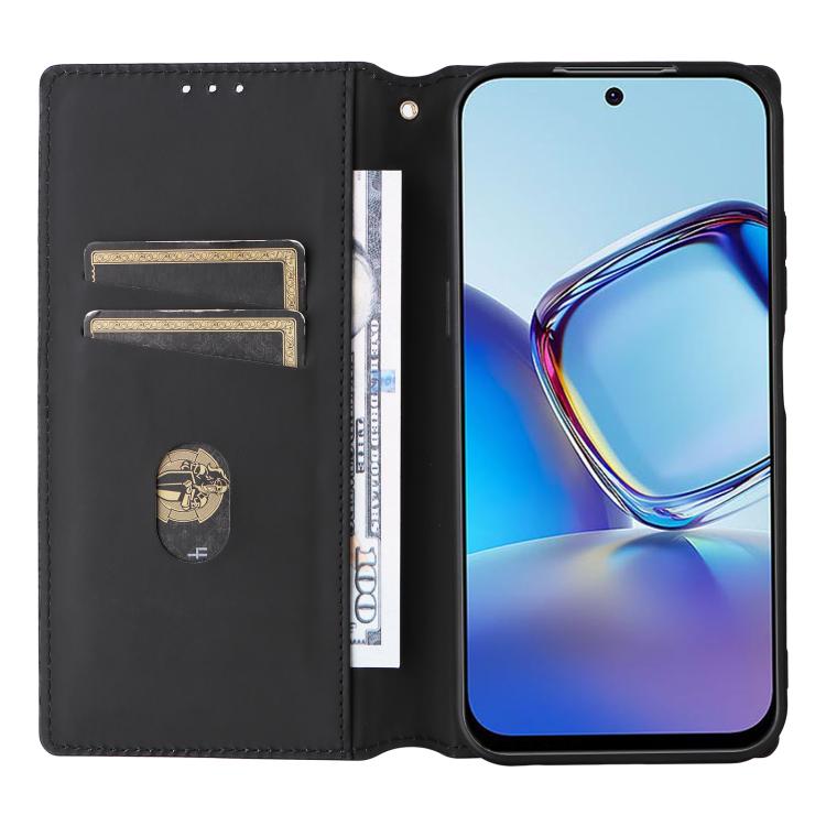 For ZTE nubia V80 Design Cubic Grid Texture Flip Leather Phone Case