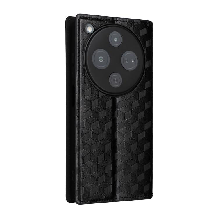 For ZTE nubia P9 Pro 5G / Optus X Pro 2 5G Cubic Grid Texture Flip Leather Phone Case