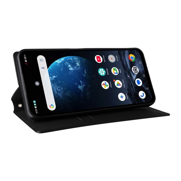 For ZTE nubia P9 Pro 5G / Optus X Pro 2 5G Cubic Grid Texture Flip Leather Phone Case