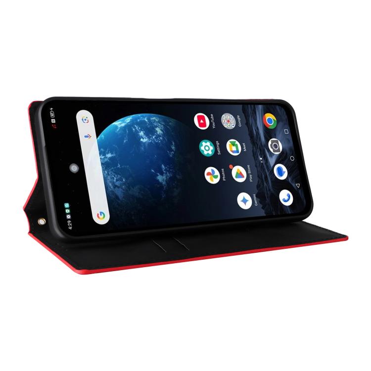 For ZTE nubia P9 Pro 5G / Optus X Pro 2 5G Cubic Grid Texture Flip Leather Phone Case