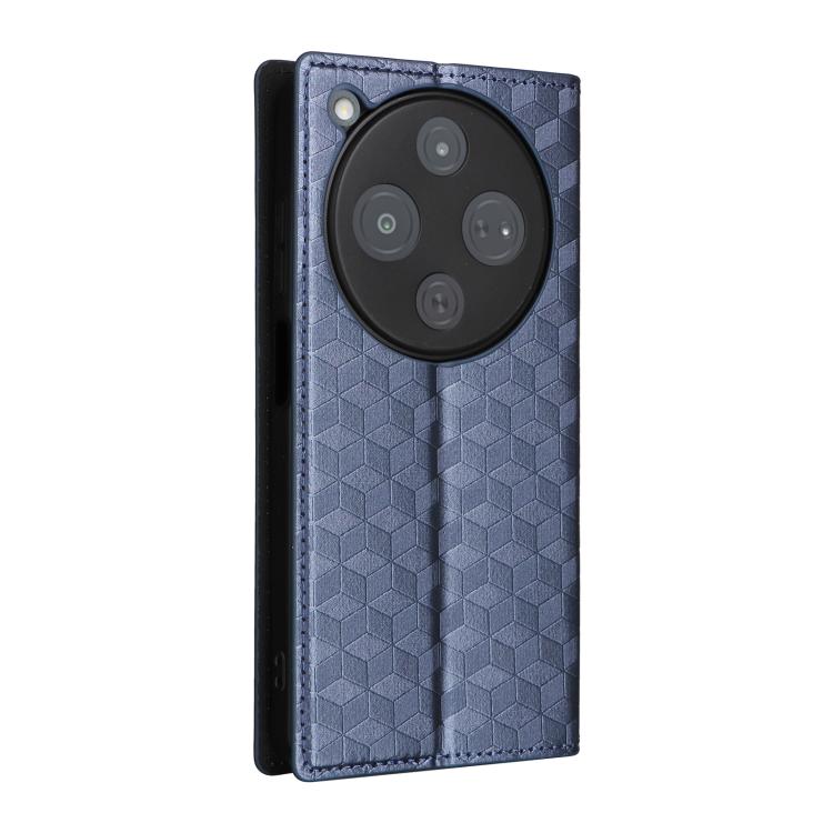 For ZTE nubia P9 Pro 5G / Optus X Pro 2 5G Cubic Grid Texture Flip Leather Phone Case