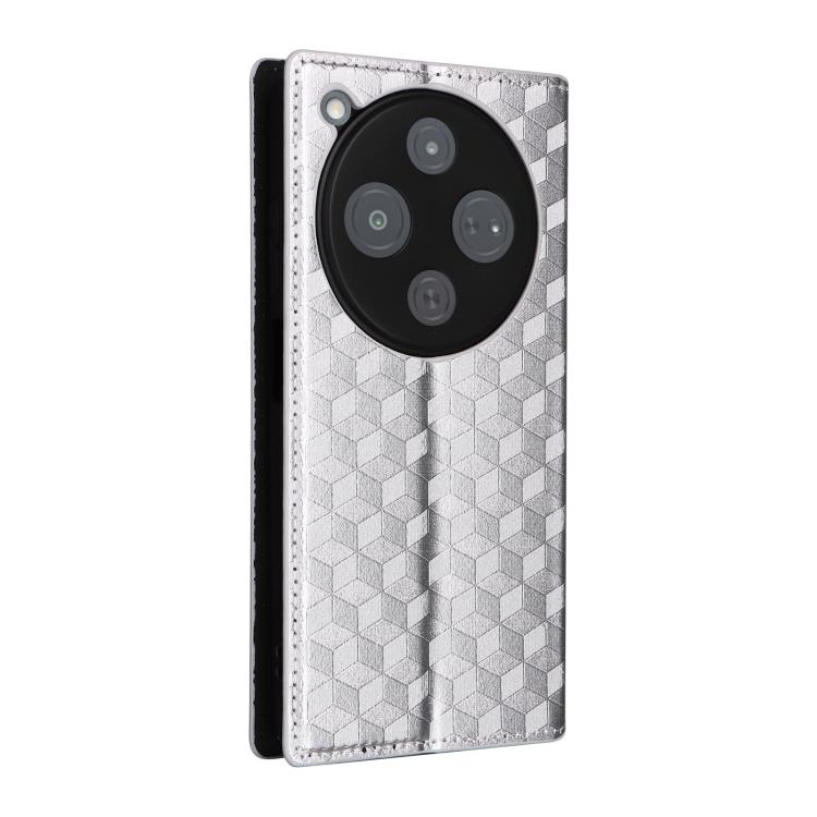 For ZTE nubia P9 Pro 5G / Optus X Pro 2 5G Cubic Grid Texture Flip Leather Phone Case