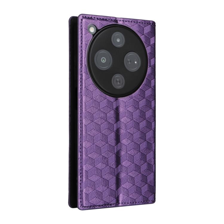 For ZTE nubia P9 Pro 5G / Optus X Pro 2 5G Cubic Grid Texture Flip Leather Phone Case