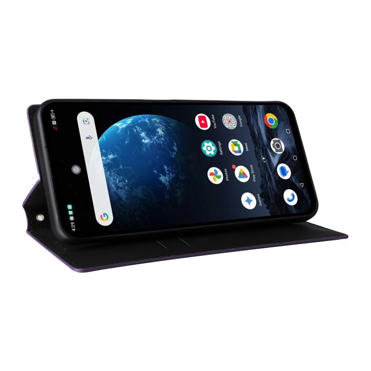 For ZTE nubia P9 Pro 5G / Optus X Pro 2 5G Cubic Grid Texture Flip Leather Phone Case