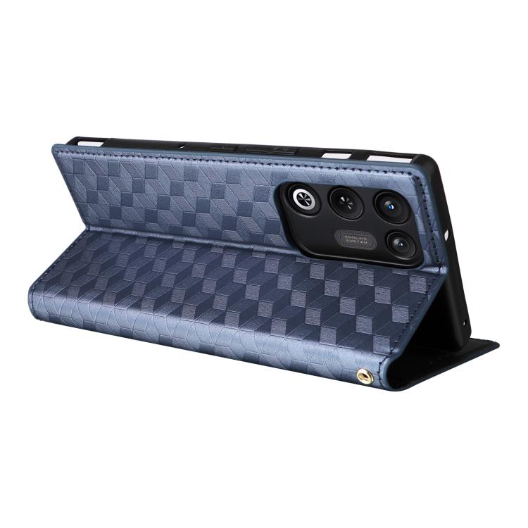 For ZTE nubia RedMagic 11 Air Cubic Grid Texture Flip Leather Phone Case