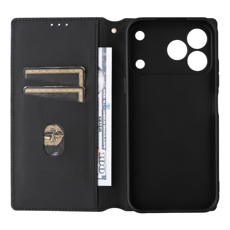 For ZTE Blade V80 Pro / V80 Vita Cubic Grid Texture Flip Leather Phone Case