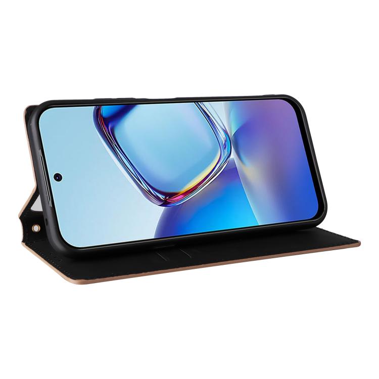 For ZTE Blade V80 Pro / V80 Vita Cubic Grid Texture Flip Leather Phone Case