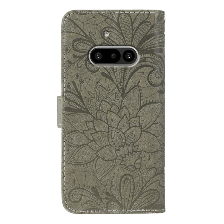 For Nothing Phone 3a Lace Flower Embossing Flip Leather Phone Case