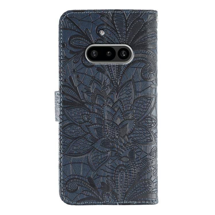 For Nothing Phone 3a Lace Flower Embossing Flip Leather Phone Case