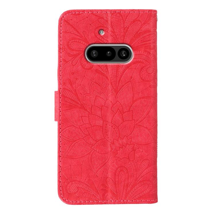 For Nothing Phone 3a Lace Flower Embossing Flip Leather Phone Case