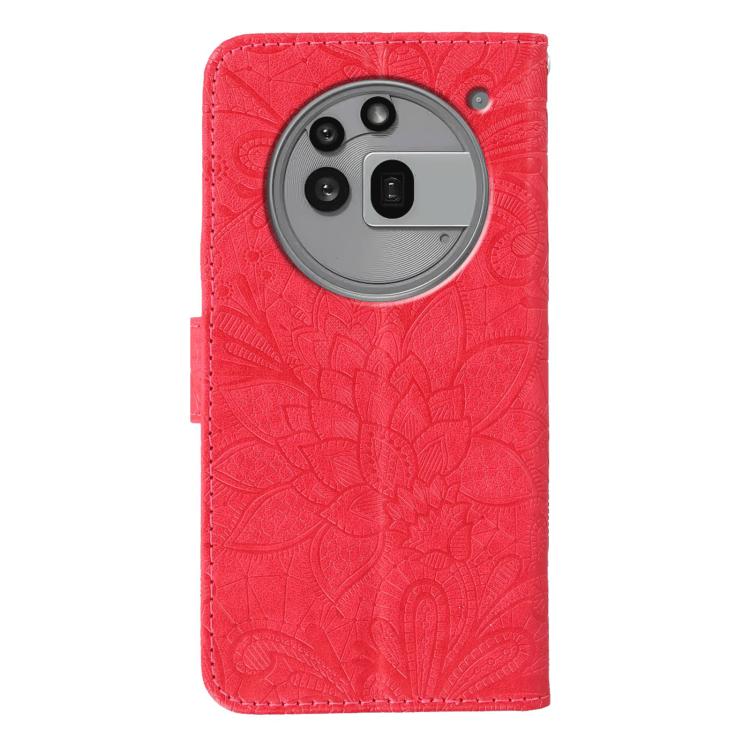 For Nothing Phone 3a Pro Lace Flower Embossing Flip Leather Phone Case