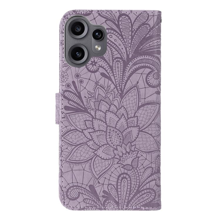 For Nothing CMF Phone 2 Pro Lace Flower Embossing Flip Leather Phone Case
