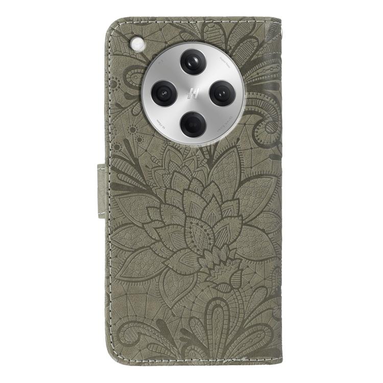 For OPPO Find X8 Lace Flower Embossing Flip Leather Phone Case