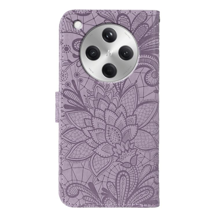 For OPPO Find X8 Lace Flower Embossing Flip Leather Phone Case