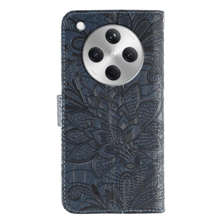 For OPPO Find X8 Lace Flower Embossing Flip Leather Phone Case
