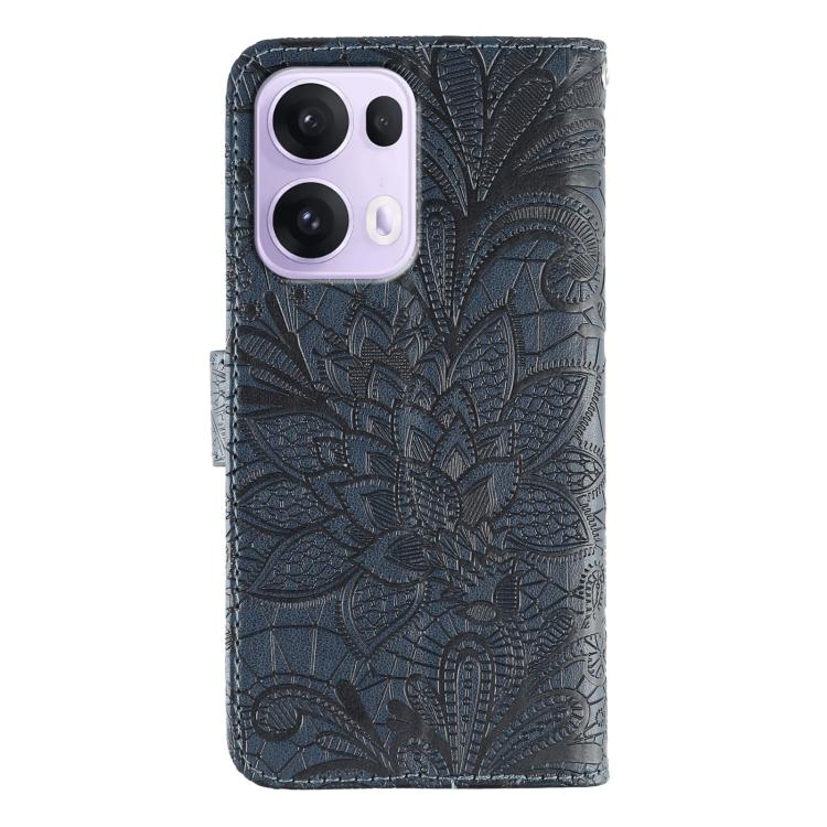 For OPPO Reno13 Pro 5G Global Lace Flower Embossing Flip Leather Phone Case