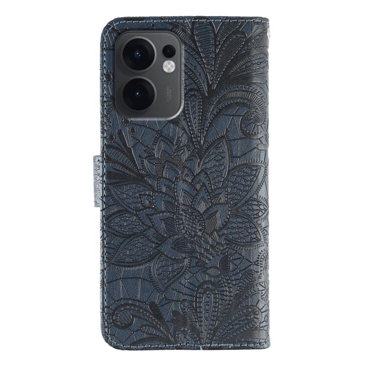 For OPPO Reno13 F 4G Global / 5G Global Lace Flower Embossing Flip Leather Phone Case