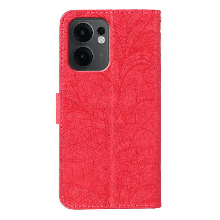 For OPPO Reno13 F 4G Global / 5G Global Lace Flower Embossing Flip Leather Phone Case