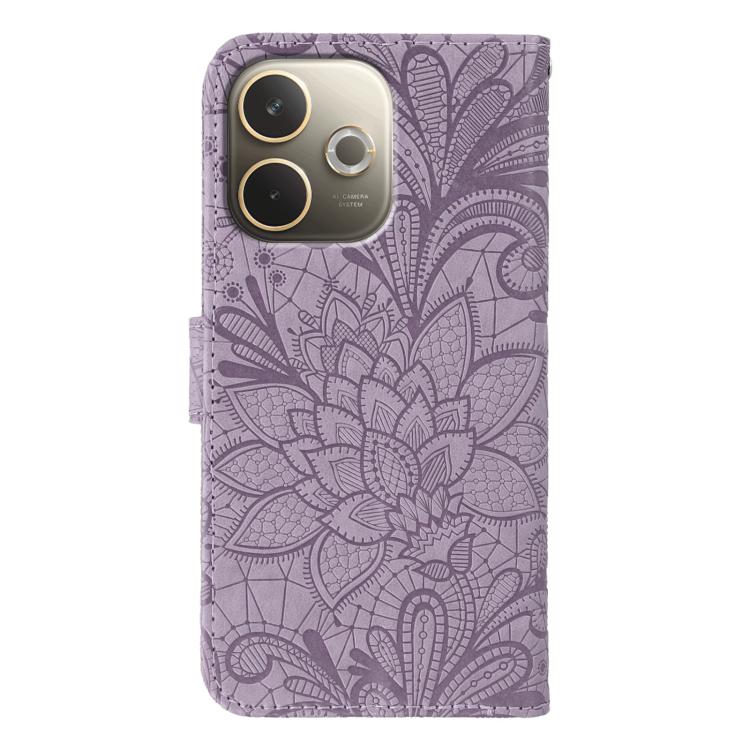 For OPPO A5 Pro 5G Global Lace Flower Embossing Flip Leather Phone Case