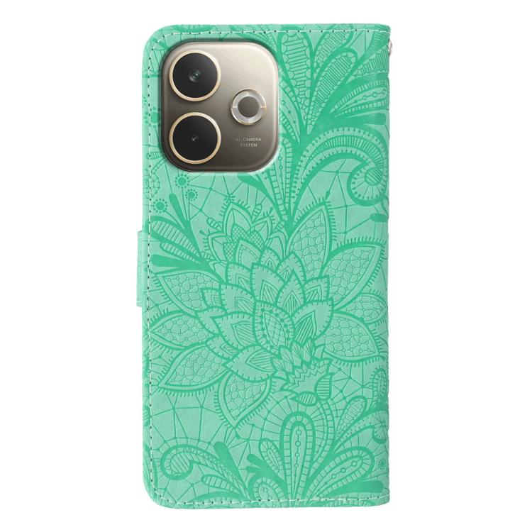 For OPPO A5 Pro 5G Global Lace Flower Embossing Flip Leather Phone Case