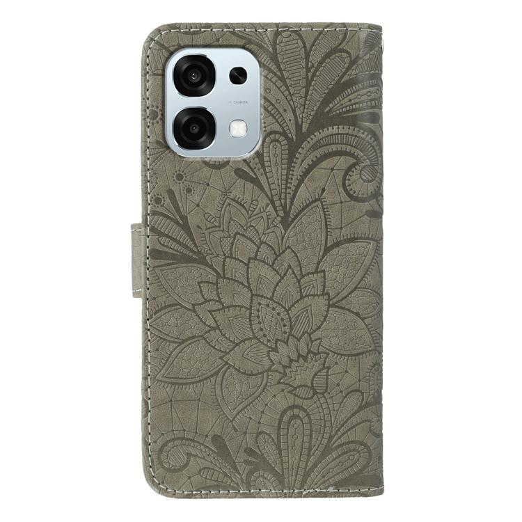 For OPPO A6 Pro 5G Lace Flower Embossing Flip Leather Phone Case