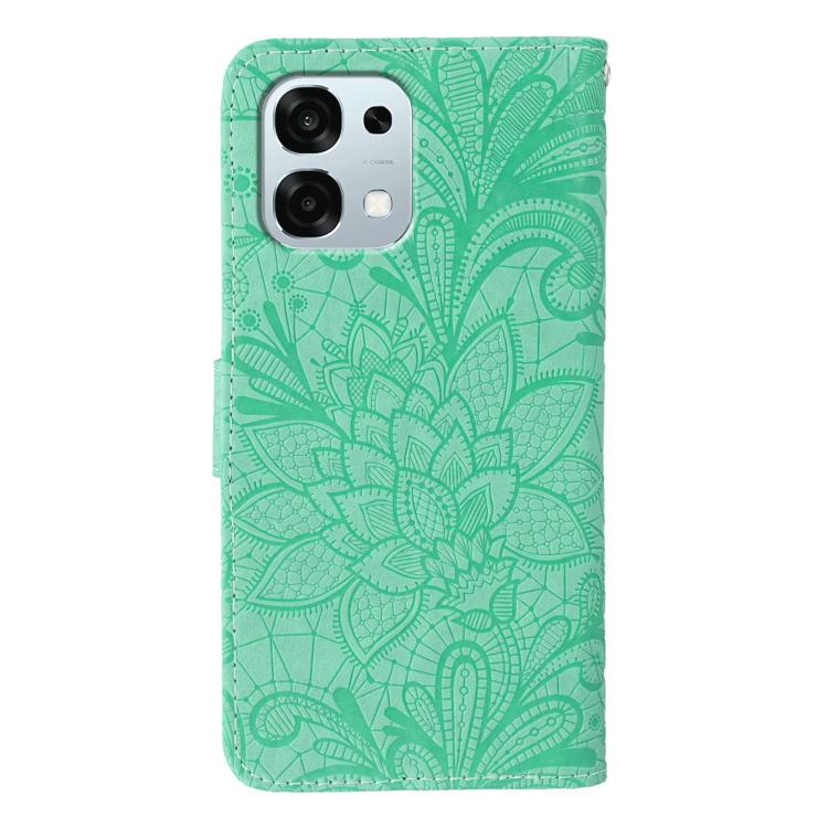 For OPPO A6 Pro 5G Lace Flower Embossing Flip Leather Phone Case