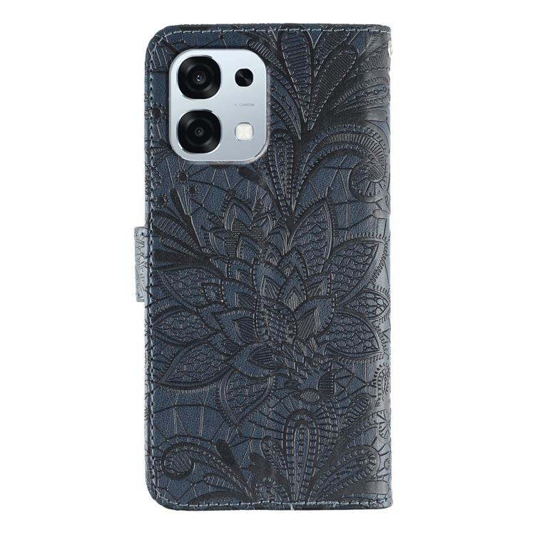 For OPPO A6 Pro 5G Lace Flower Embossing Flip Leather Phone Case