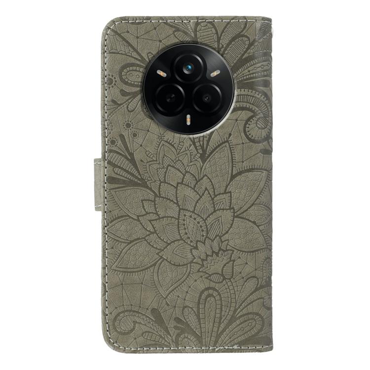 For Realme 14 Pro Lace Flower Embossing Flip Leather Phone Case