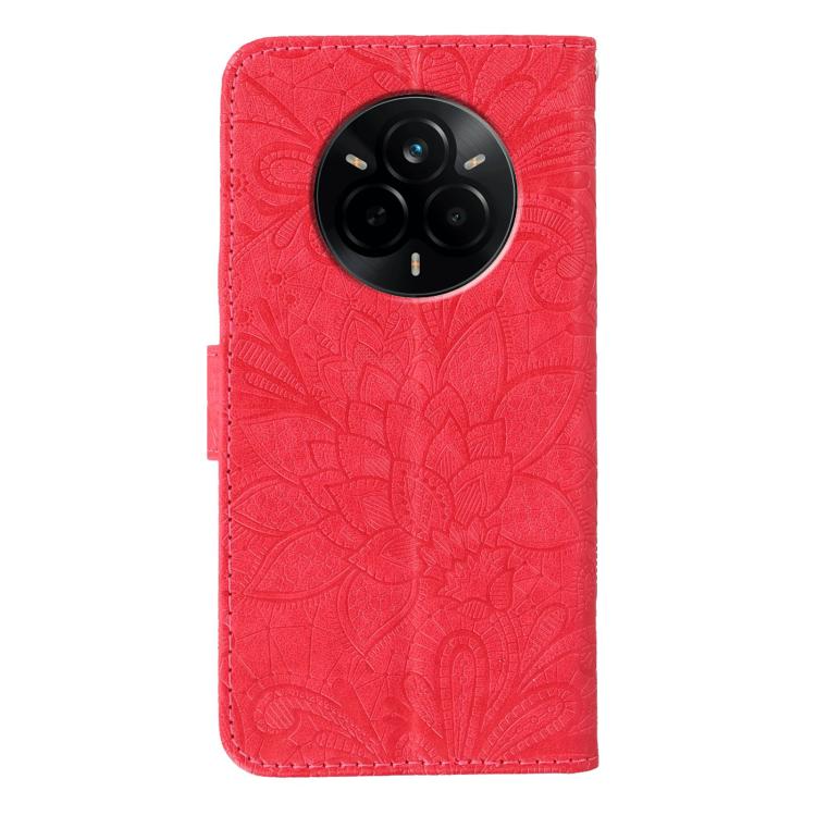 For Realme 14 Pro Lace Flower Embossing Flip Leather Phone Case