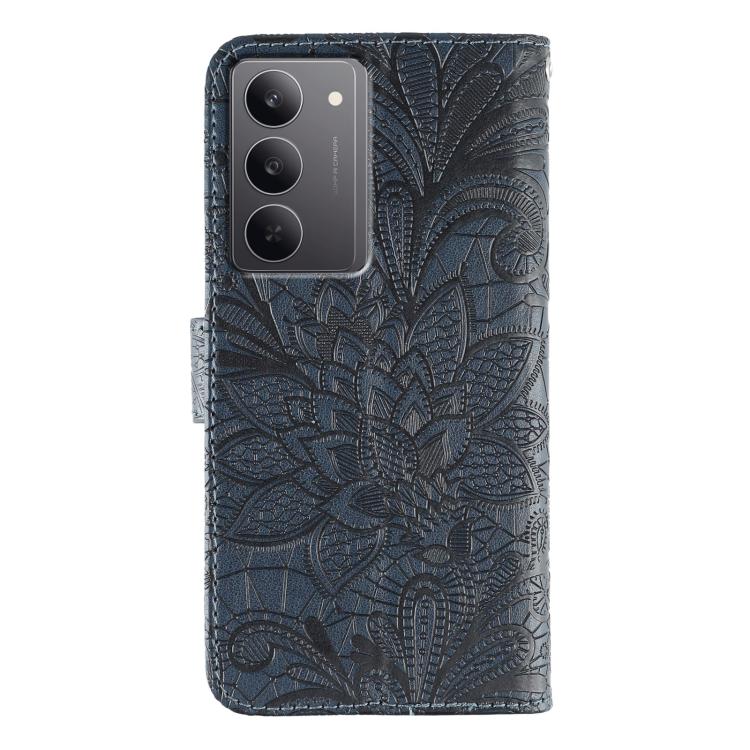 For Realme 14x Lace Flower Embossing Flip Leather Phone Case