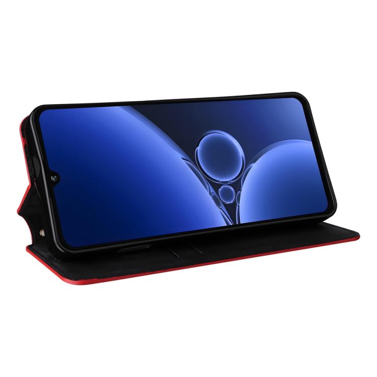 For Oukitel C59 / C59 Pro Cubic Grid Texture Flip Leather Phone Case