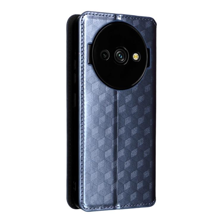 For Oukitel C59 / C59 Pro Cubic Grid Texture Flip Leather Phone Case