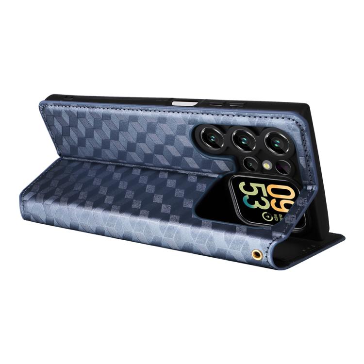 For Oukitel C62 / C62 Pro Cubic Grid Texture Flip Leather Phone Case